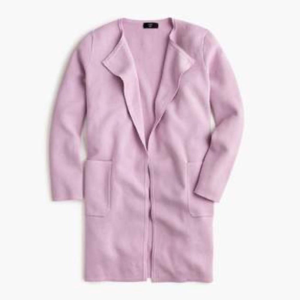 Juliette Collarless Sweater-Blazer Purple Size XS